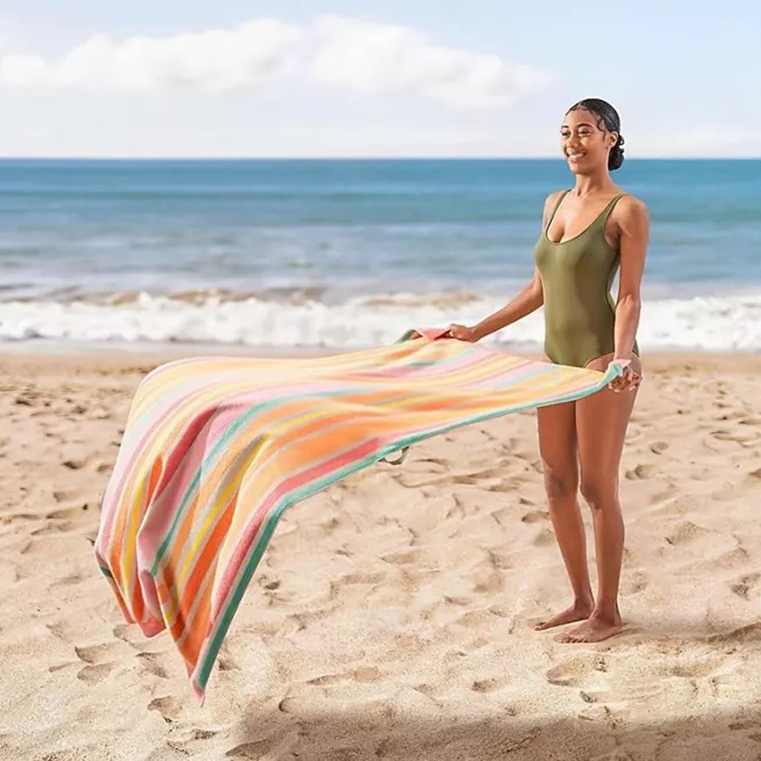 Amazon.com: Member's Mark Oversized Beach Towel, Sand-Resistant
