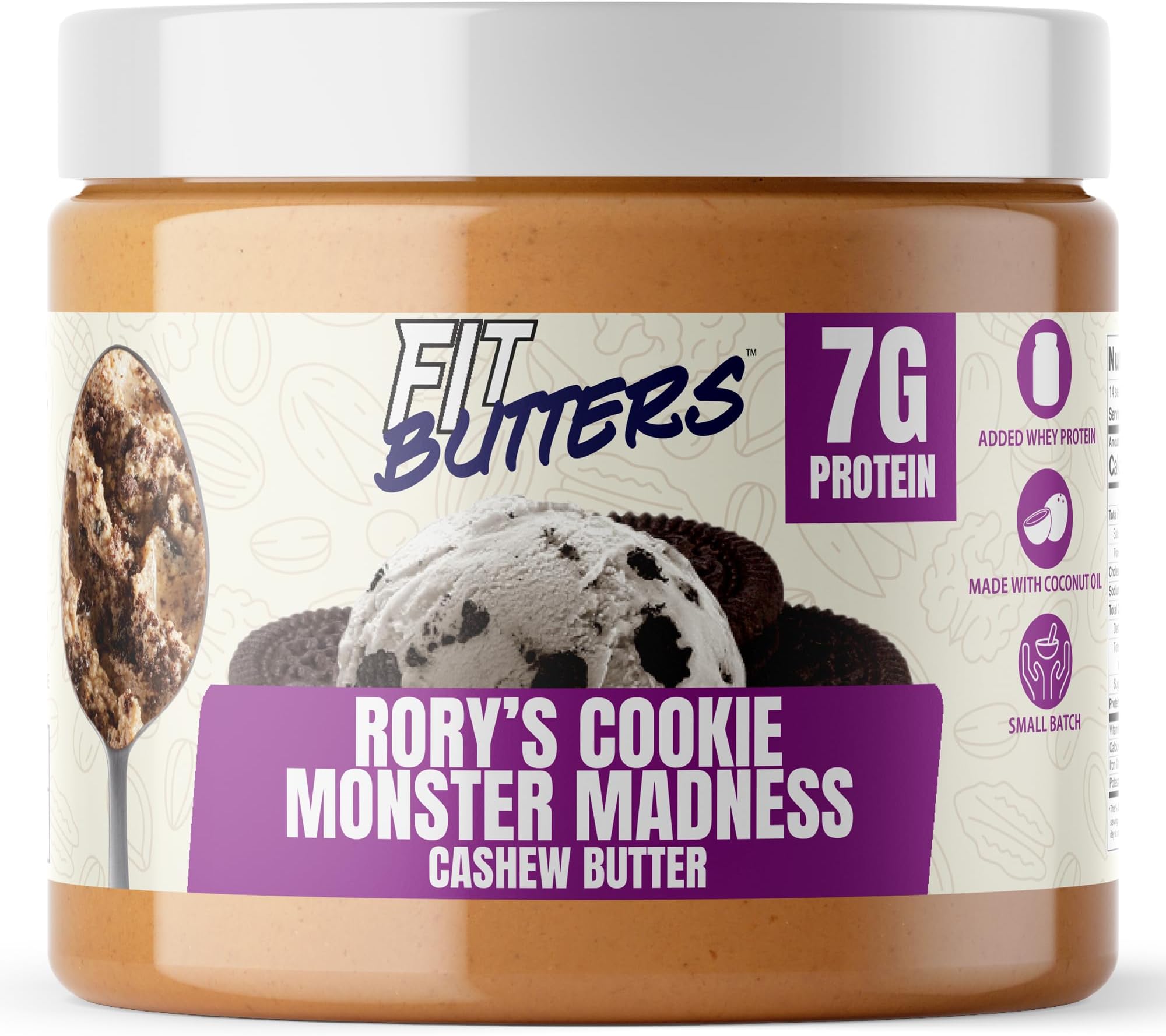 Fit Butters Rory's Cookie Monster Madness Cashew Butter, 454 g
