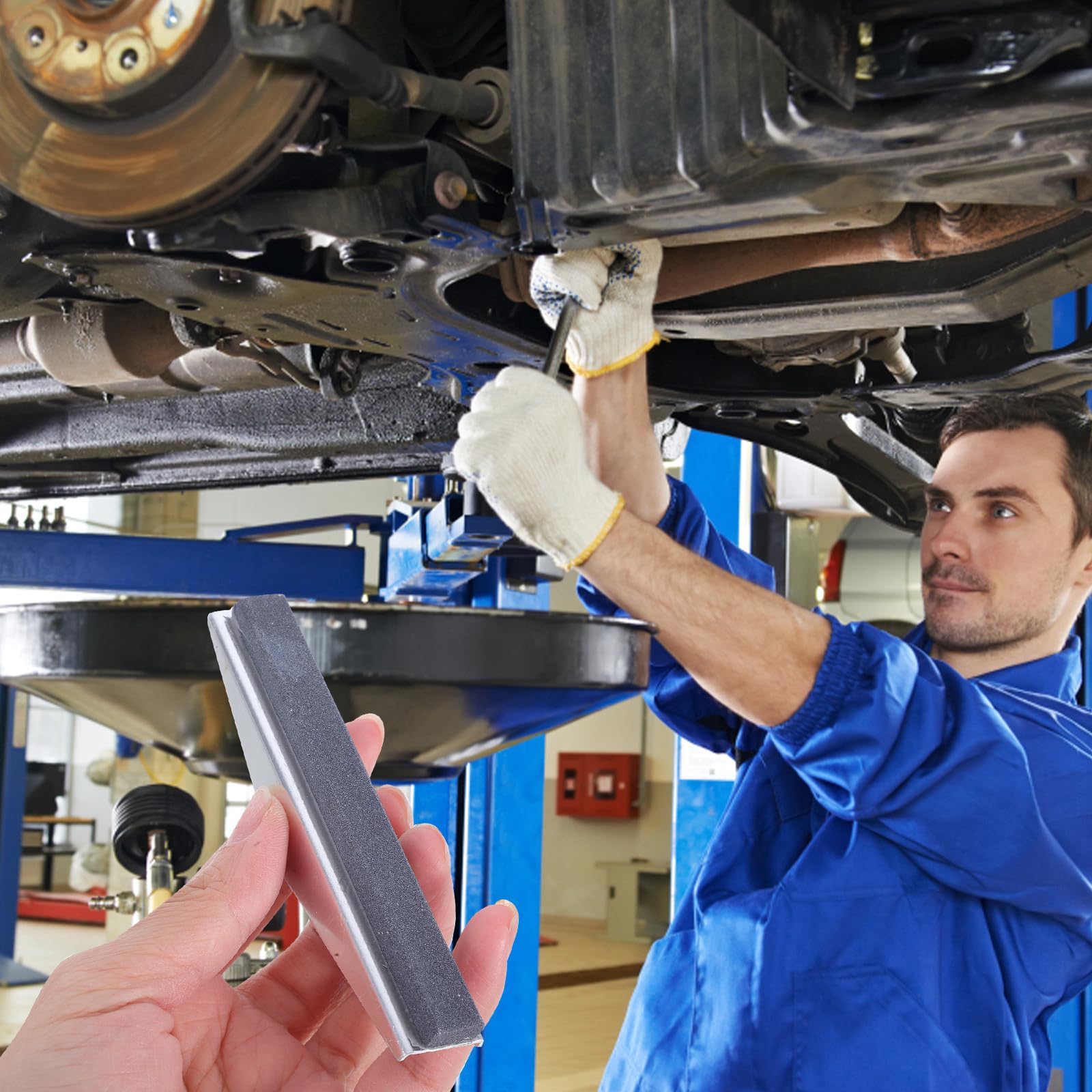 Kit da 3 Pezzi Pietre per L'affilatura Cilindri Motore Design a Tre Artigli in Ferro per Pulizia e Resistenza All'usura delle Superfici Cilindriche Automotive