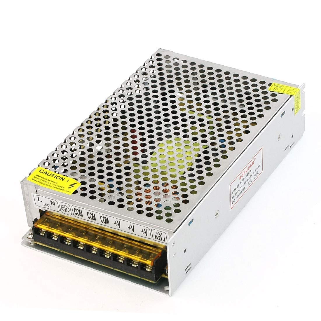 Alimentation à découpage DC 12V 240W transformateur de tension voyant LED