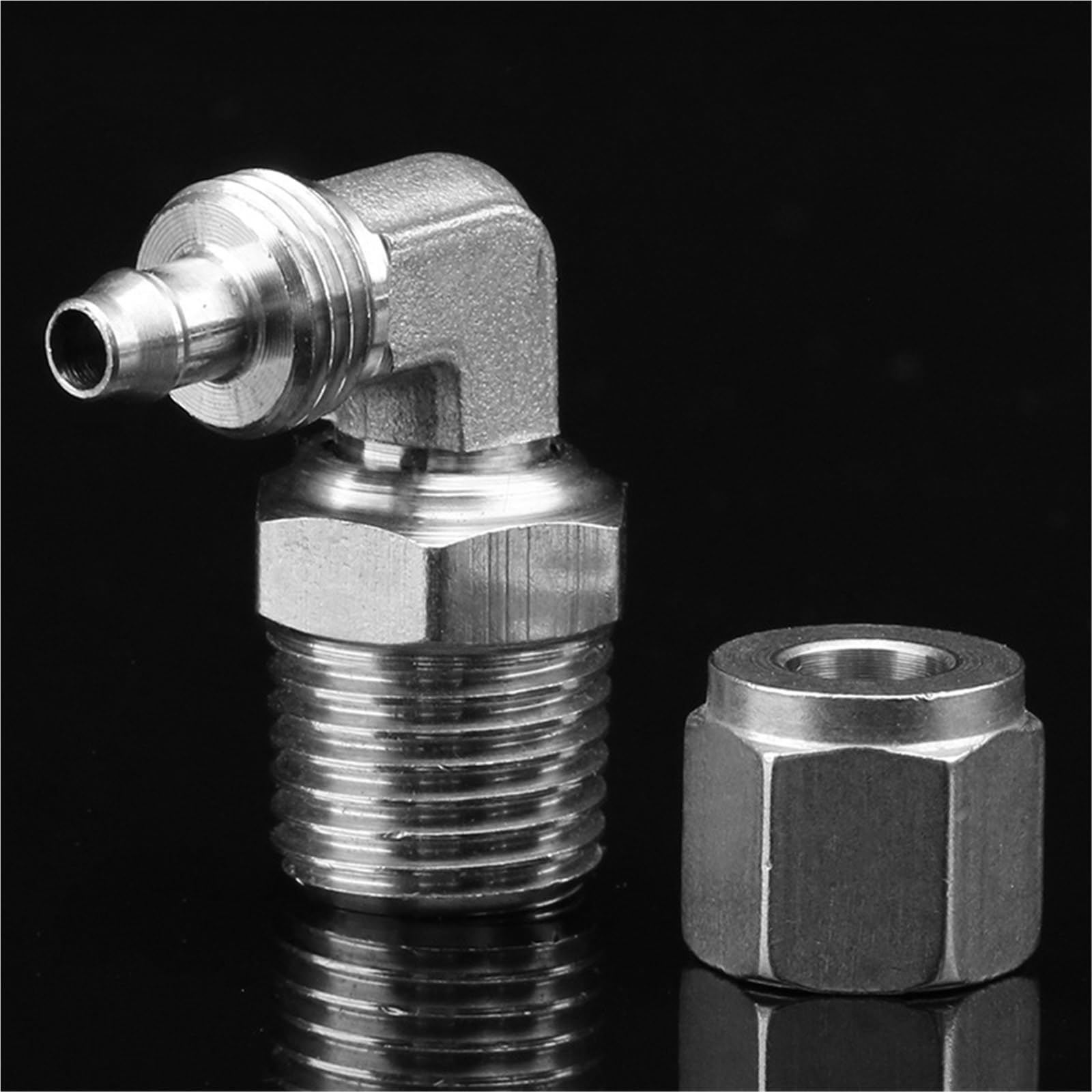 Conector rápido neumático de acero inoxidable 304, codo giratorio Universal Pl, giro 8-01, 1 Uds.(Stainlesssteelquicktwistpl6-m5)