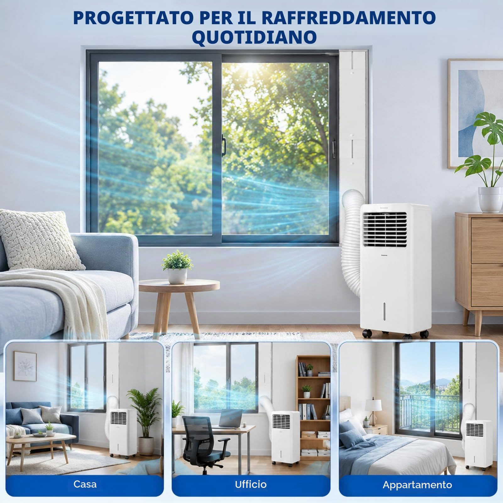 kit di finestre con condizionatore d'aria portatile lvifloae 4pcs deconnottamento della finestra scorrevole regolabile con un pannello di tenuta senza soluzione di continuità 150