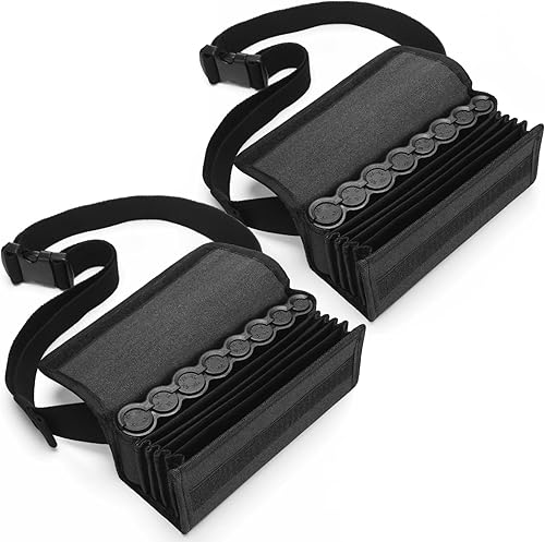 Miniatura 8 de Cunno Riñonera con dispensador de billetes, monedero de camarero, clasificador de monedas, organizador, bolsa de almacenamiento con cinturón para