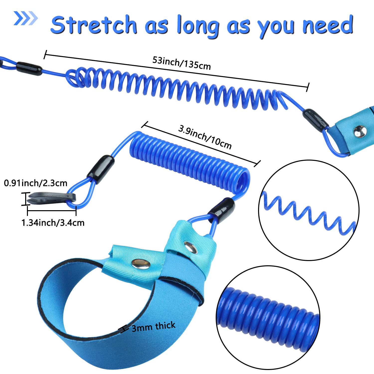 Jet Ski Accessories Yamaha Jet Ski Lanyard - Safety Tether With US Flag  (Red) Kill Switch