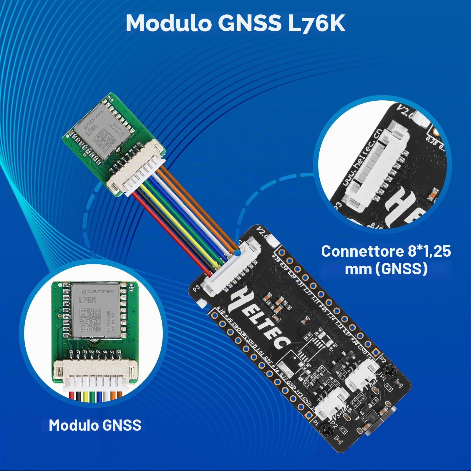 Mesh Node T114 con custodia protettiva e modulo GPS, nRF52840 MCU SX1262 LoRa Chip, supporta 868MHz LoRa, Bluetooth 5.0, display TFT LCD da 1,14 pollici, compatibile con Meshtastic Arduino