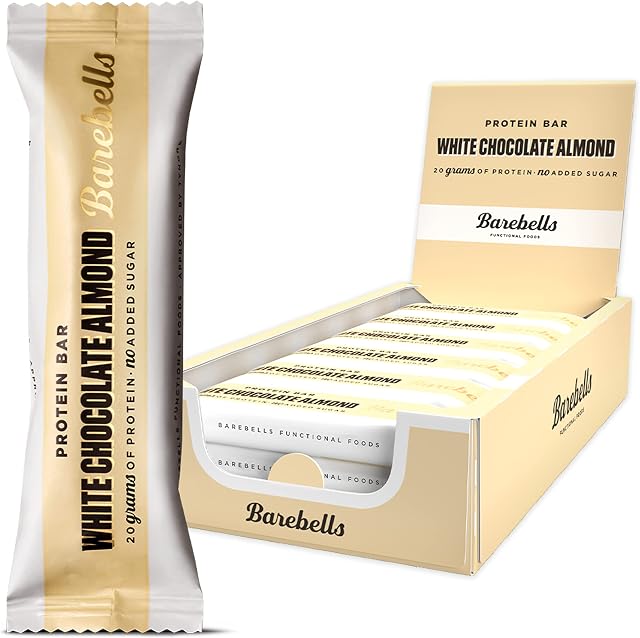 Barebells Aliments fonctionnels Barre protéique Amande de chocolat blanc 804 Amande de chocolat blanc Gram