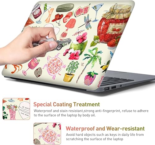 Miniatura 117 de Adhesivo para laptop de 12.1-15.6 pulgadas, calcomanía reutilizable universal de vinilo para laptop, protector de arte impermeable en color panal