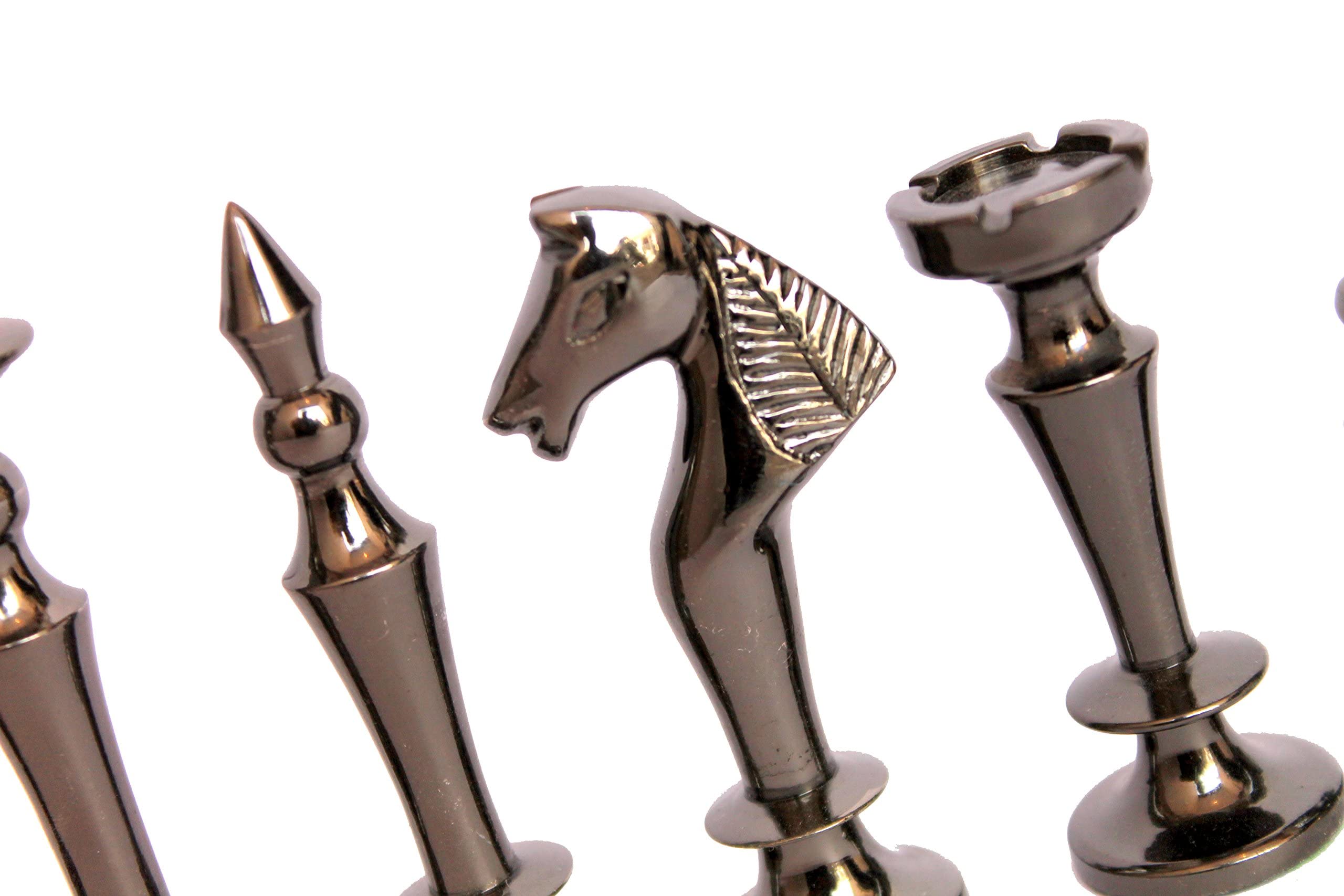 Stonkraft Collector Edition ottone legno pezzi degli scacchi pedine Chessmen monete
