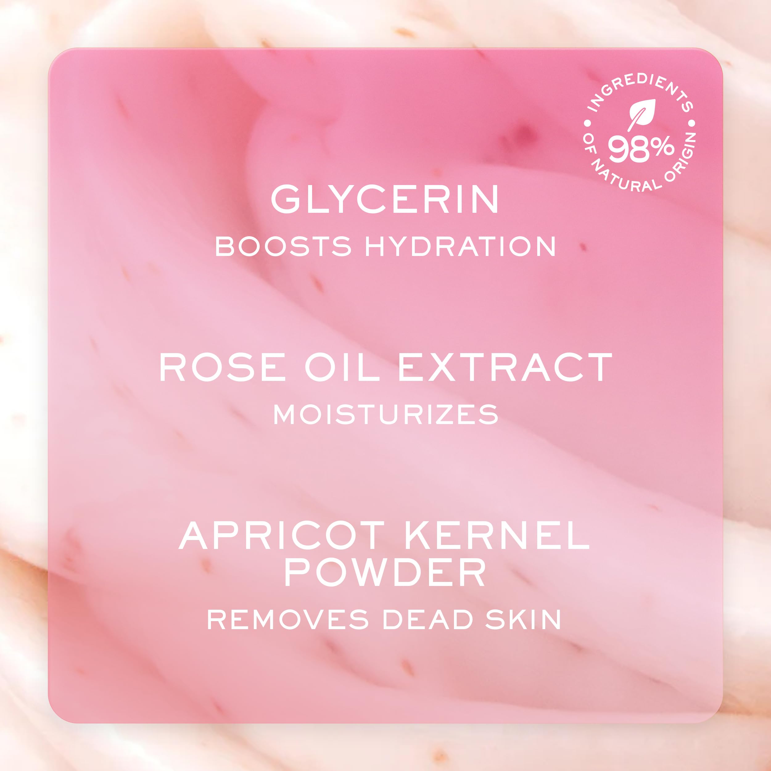 NUXE Very Rose Radiance Face Scrub with Floral Water. Gentle Exfoliating Care that Cleans Deeply for Soft, Smooth, Hydrated Skin. Suitable for Sensitive Skin, 2.5 Fl Oz