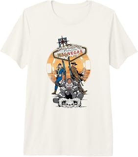 Fallout Welcome to New Vegas Neon Sign with Characters TV Premium Tri-Blend T-Shirt