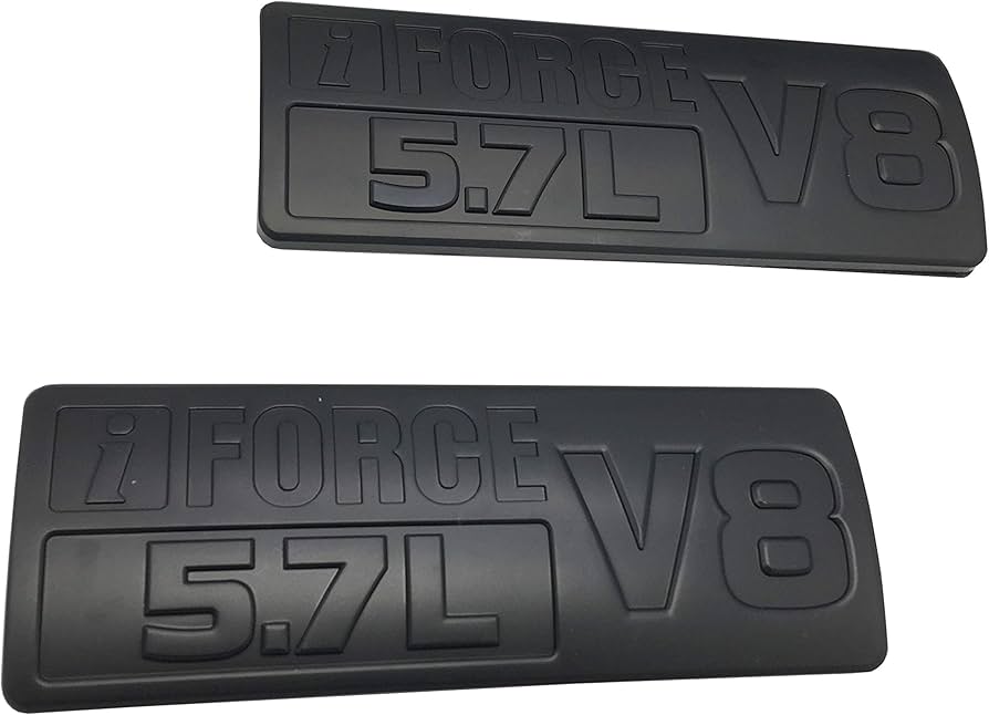 Amazon.com: Powertech Matte Black 5.7L V8 Side Emblem Decal 3D