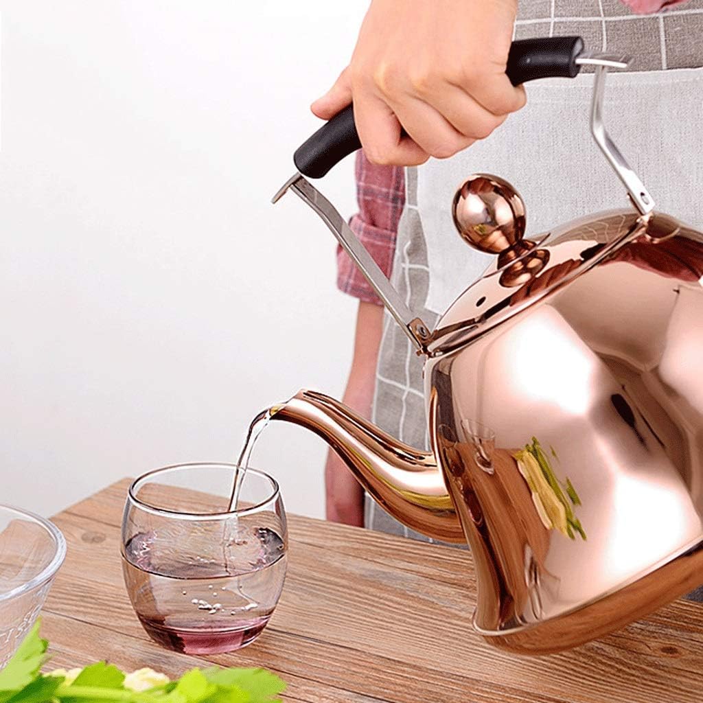 Stainless Steel Kettle Whistling Tea Kettle Coffee Kitchen Stovetop Induction for Home Kitchen Camping Picnic