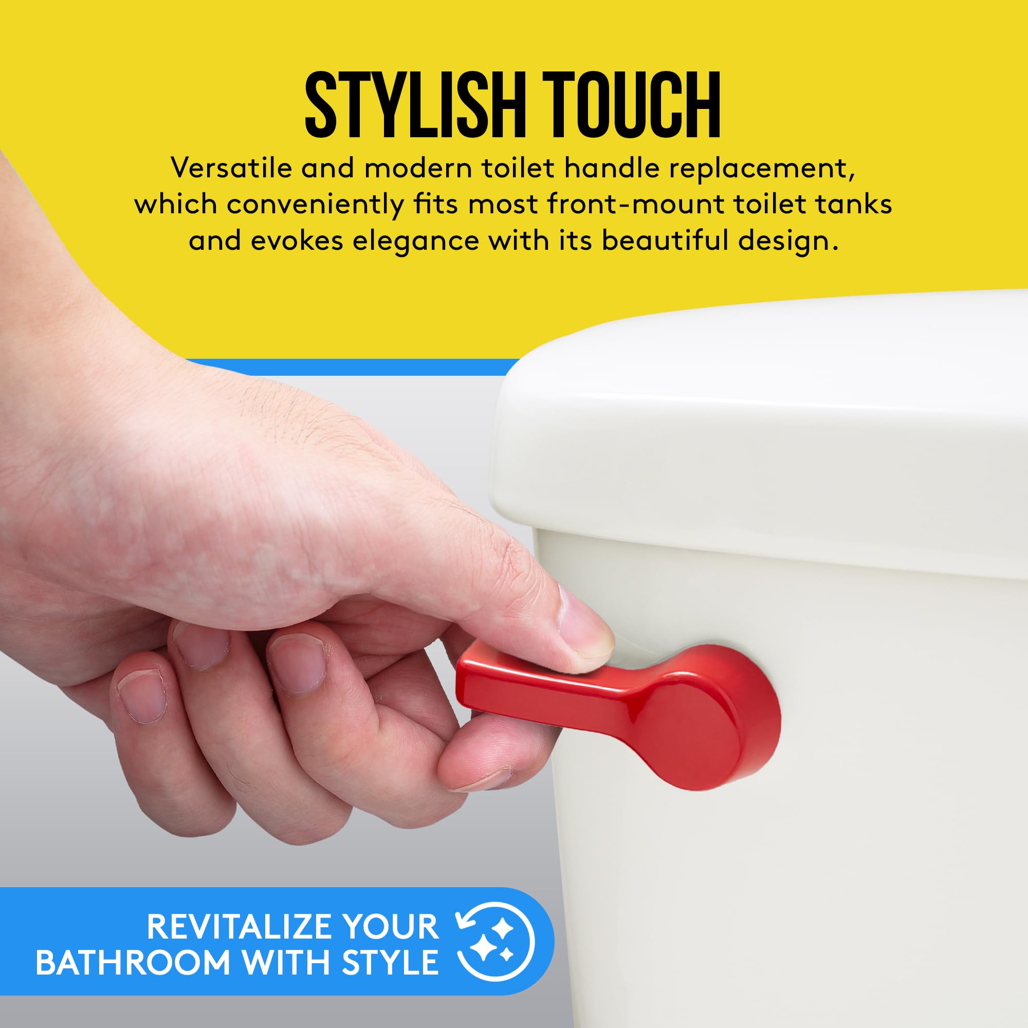 Qualihome Front Mount Toilet Handle, Universal Toilet