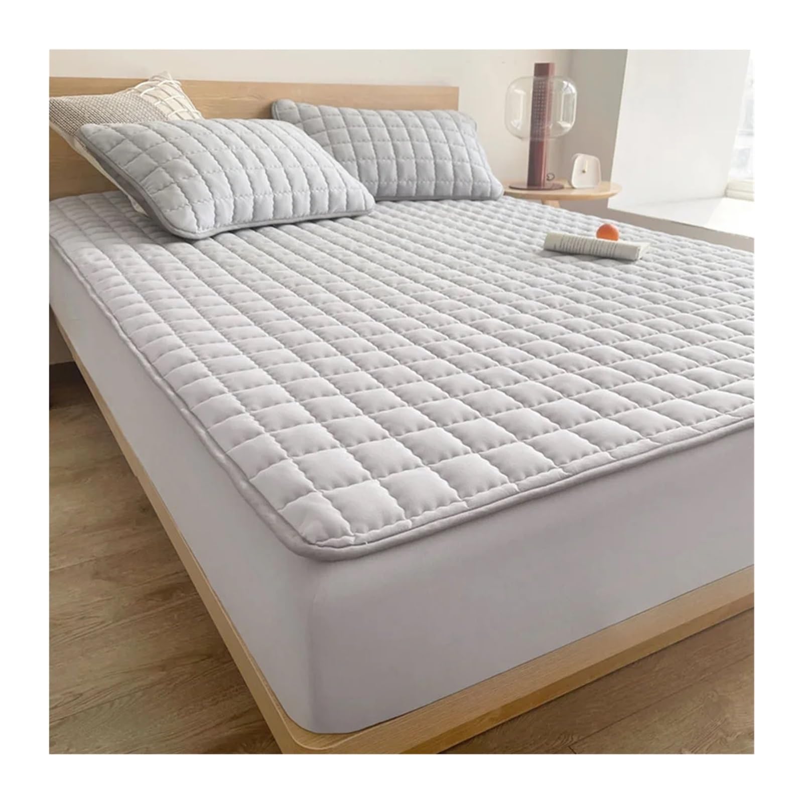 Funda de colchón Impermeable, Funda, sábana Individual, Varios tamaños, Suave y Transpirable (sin Almohada) para ColchóN(Light Gray,120x200cm)