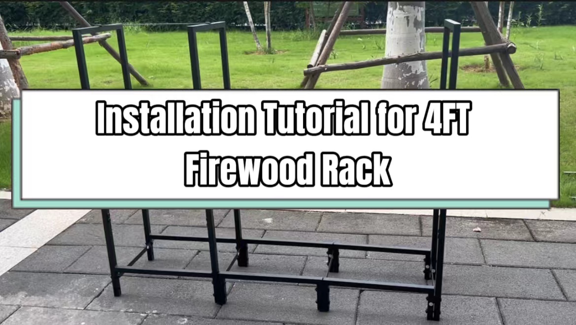 Firework Rack Tutorial Watch Installation Tutorial for 4FT Firewood Rack on Amazon Live