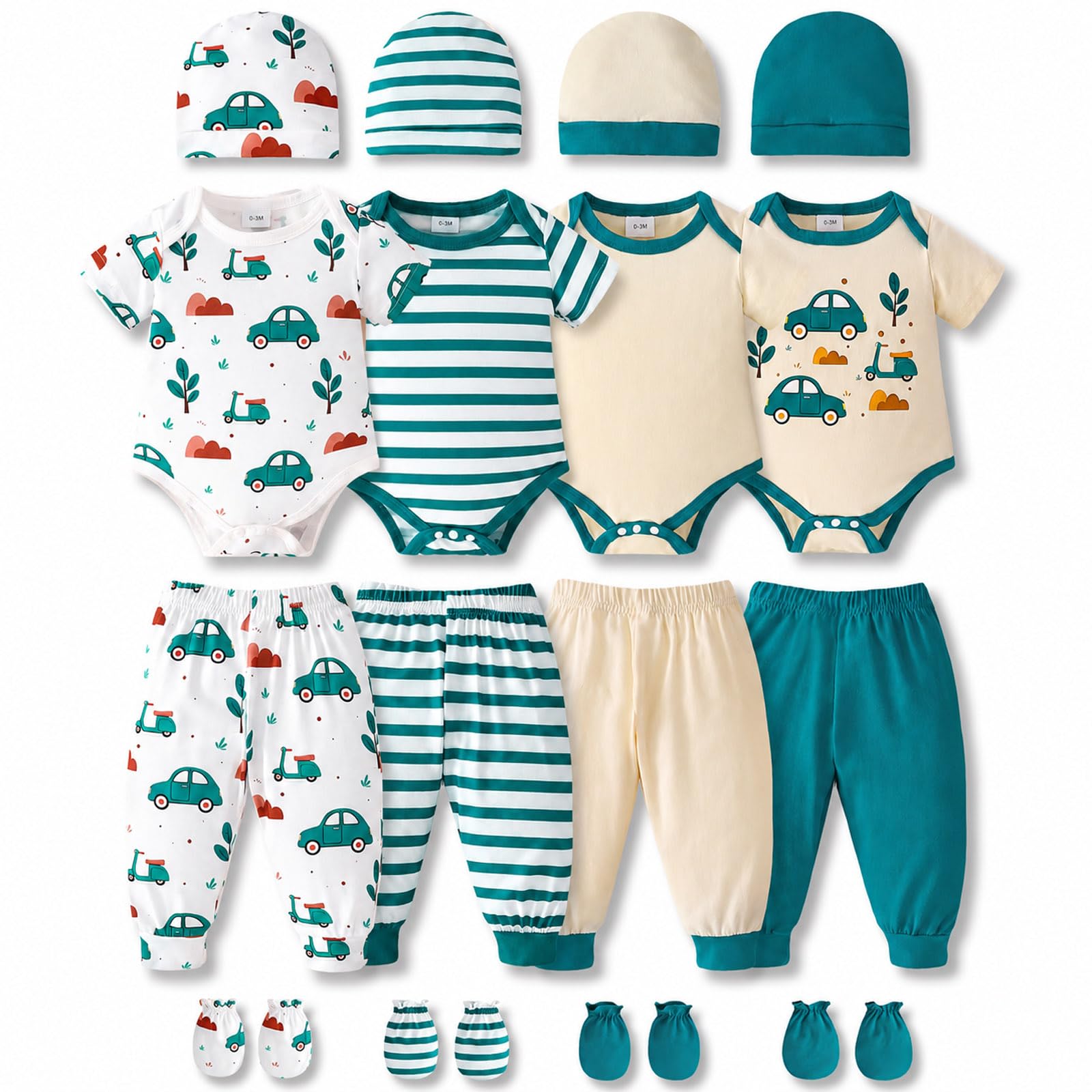 Baby Boy Girl Clothes Preemie Newborn Must Have Infant Essentials Outfits 20 Piece Clothing 0-18 Months