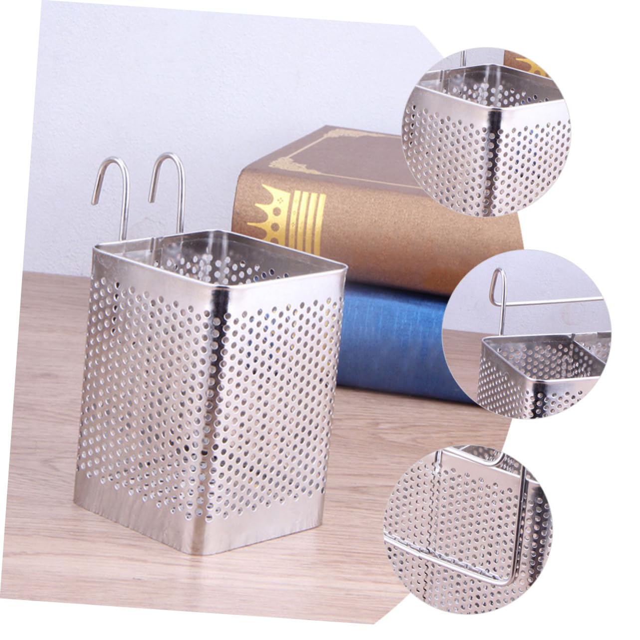 VICASKY 2 Pcs Stainless Steel Chopstick Holder Organizer Kitchen Utensil Stand for Efficient Storage Minimalist Design for Home and Restaurant Use