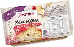 Jasmine Pão de Forma com Frutas e Castanhas Sem Glúten 350g