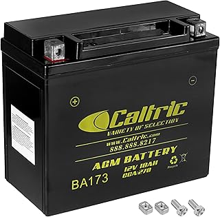Caltric Agm Battery Compatible with Harley Davidson Sportster 1200 Xlh1200 Custom Sport 1988-1996