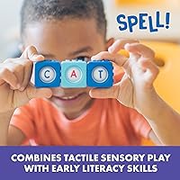 Vista 5 de Educational Insights Alphabet BubbleBrix - Juguetes de aprendizaje ABC para niños pequeños, bloques de reconocimiento de letras preescolares