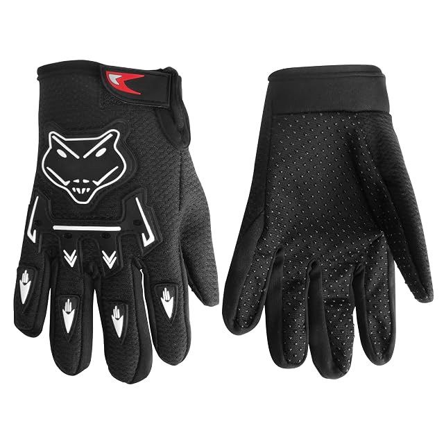 Kids Dirt Bike Gloves Kids Youth Power Sports Riding Gloves for Motorcycle BMX Mountain Bike ATV Full Finger