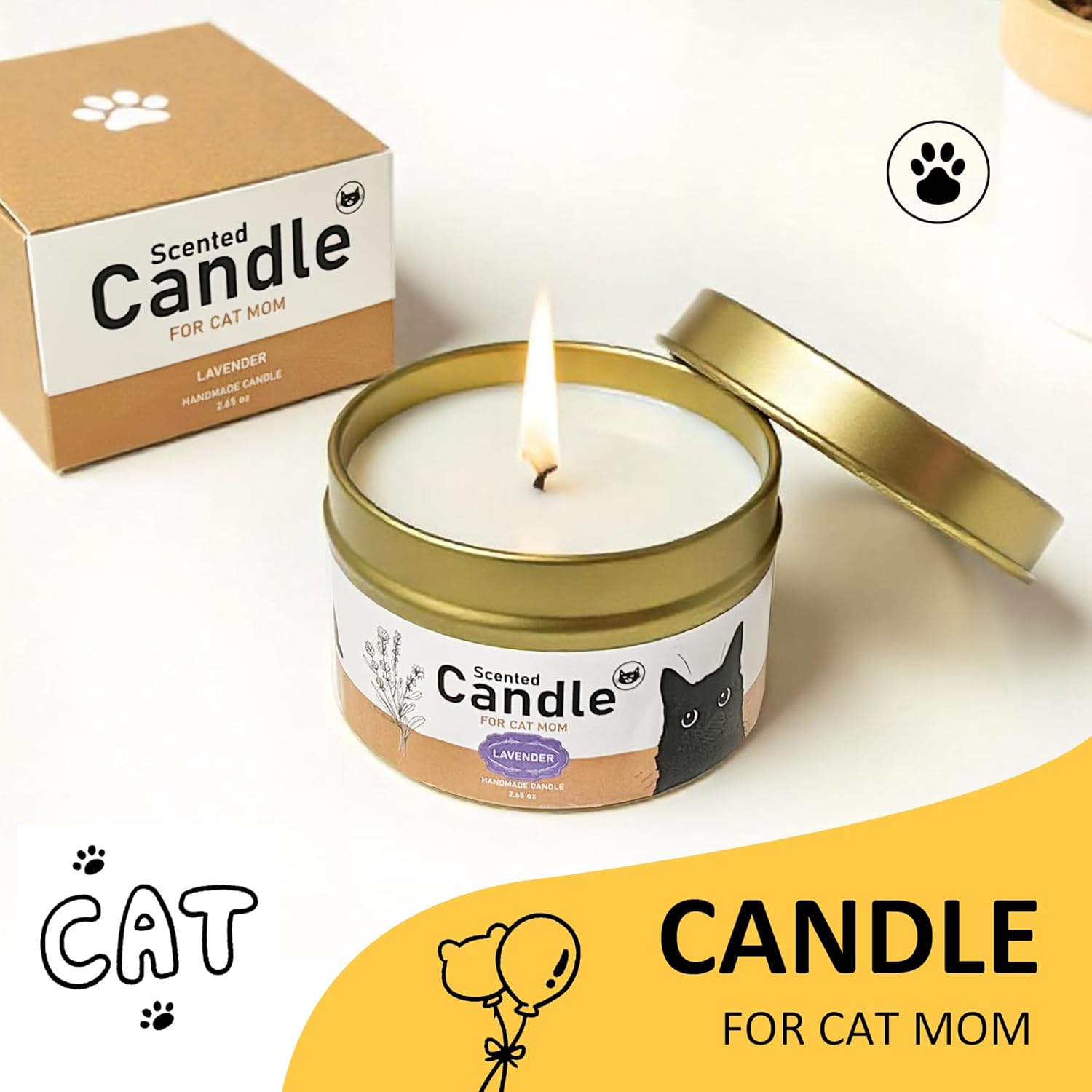 Cat Lover Gifts For Women, Cat Mom Gifts, Cat's Themed Box For Crazy Cats Lady, Mothers Day Gift For daughter, Christmas Birthday Gift For Cats Lovers Bestfriend Coworke Daughter with 16 oz Glass Cup - Image 4