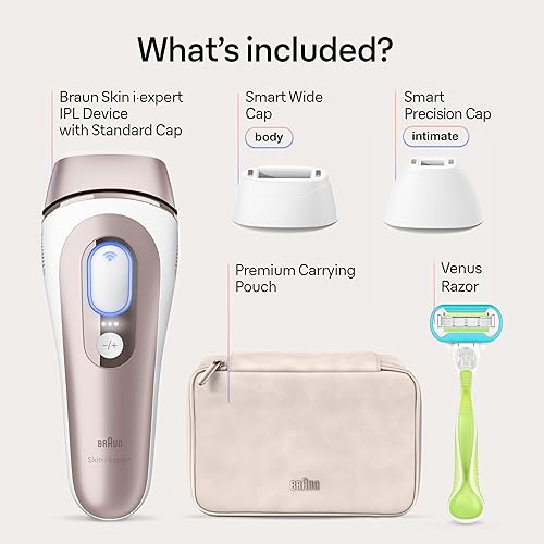 Miniatura 3 de Braun IPL Dispositivo de depilación láser de larga duración para mujeres y hombres, Skin iExpert, depilación en casa, con aplicación gratuita,