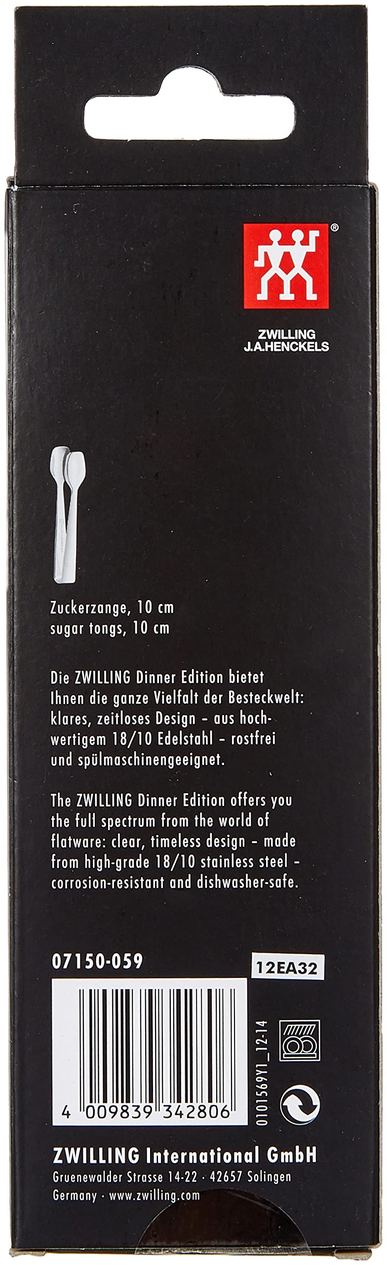 Zwilling 07150-059-0 - Tenacilla de azúcar