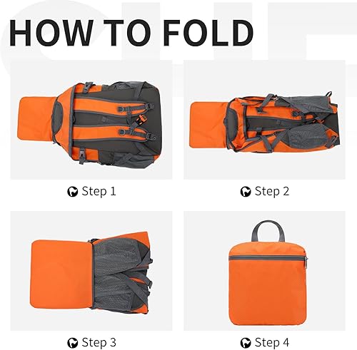 Miniatura 5 de SHENHU Mochila de senderismo impermeable de 40 L, mochila deportiva al aire libre, mochila de campamento para hombres y mujeres