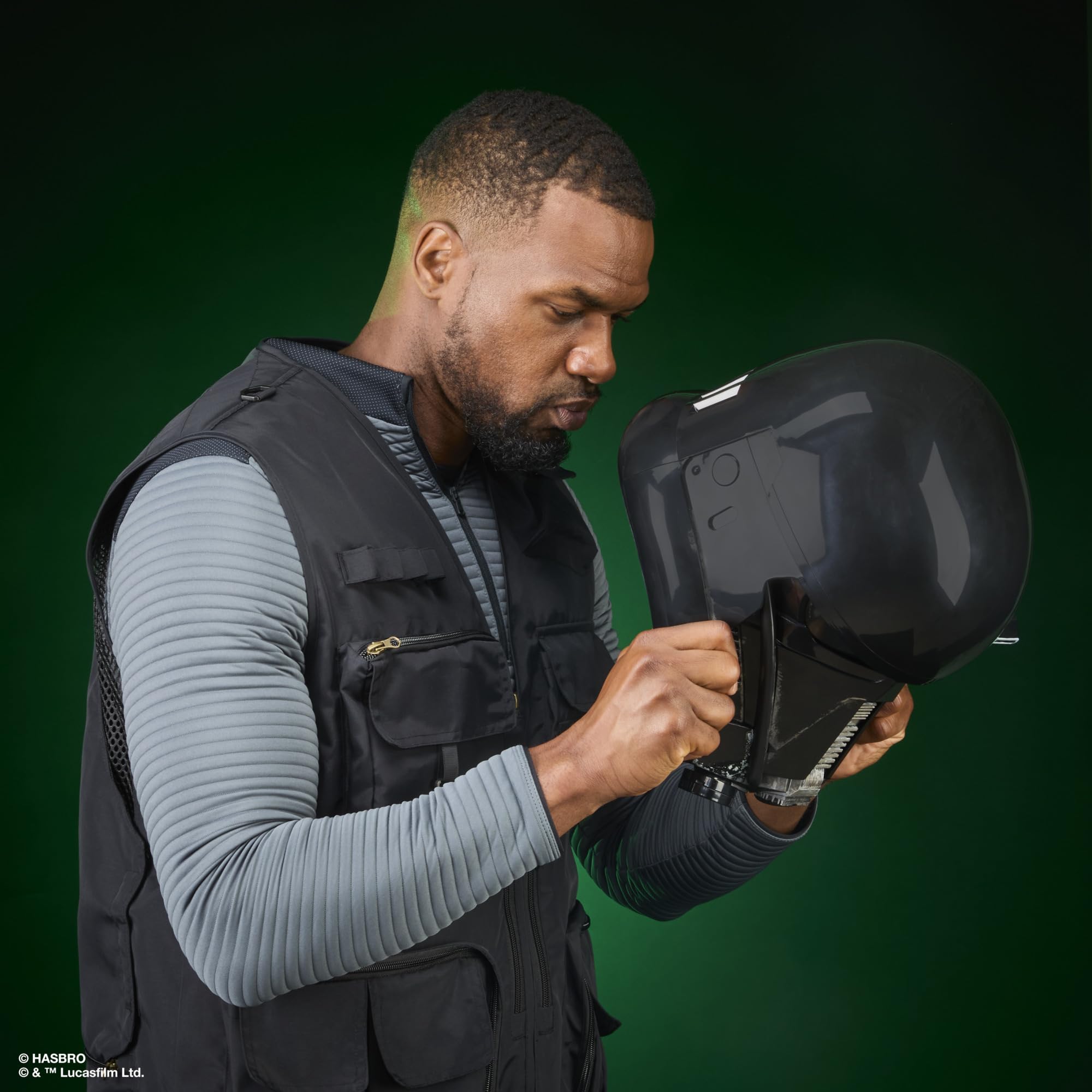 Star Wars Hasbro The Black Series, casco elettronico premium di un Death Trooper imperiale, articolo per roleplay per adulti