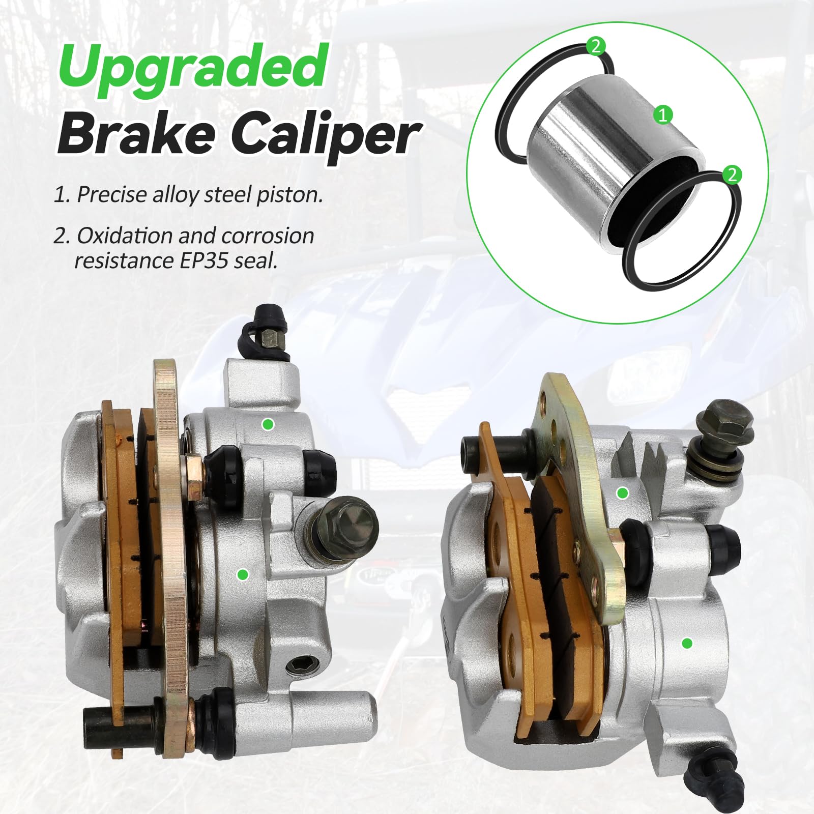 Front Left & Right Brake Calipers With Pads For Kawasaki Teryx 750 KRF750 (2008-2013) 2 thumbnail image