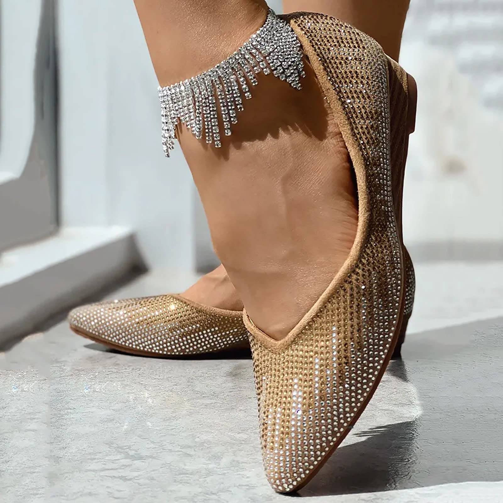 Amazon.com: Casual Shoes for Women with Arch Support Allover Rhinestone Slip  On Loafers for Women Casual Shoes Single Shoes Platform Fashion Sneakers  for Women : Clothing, Shoes u0026 Jewelry