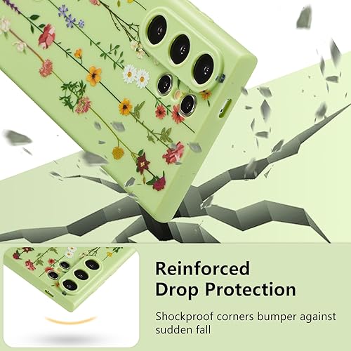 Vista 235 de ZTOFERA Funda protectora delgada para Samsung Galaxy S21 FE 5G, bonito diseño de flores para niñas y mujeres, funda protectora delgada para Galaxy