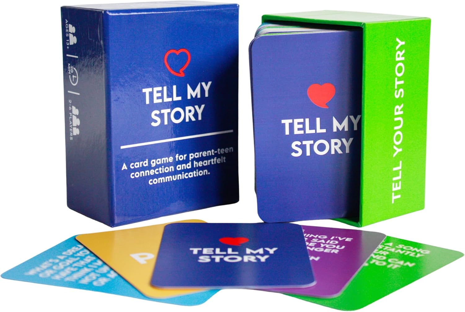 Tell My Story Conversation Card Game – 100 Question Cards to Support Mental Health, Build Trust & Create Meaningful Connections