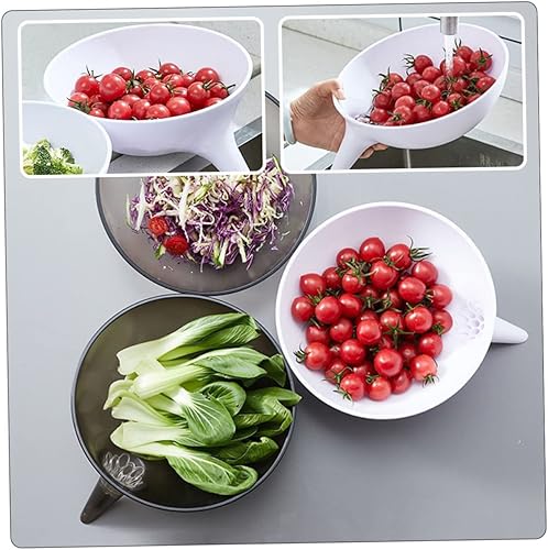 Miniatura 9 de DECHOUS Cuenco de drenaje Colador de verduras Limpieza Cuenca de Frutas Colador Tamiz Colador Colador Tamiz Colador de Pasta Colador Colador de