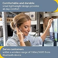 Vista 4 de Jabra Realiza 45 auriculares inalámbricos Bluetooth Push-to-Talk (PTT), micrófono con cancelación de ruido, funcionalidad Push-to-Talk, modo