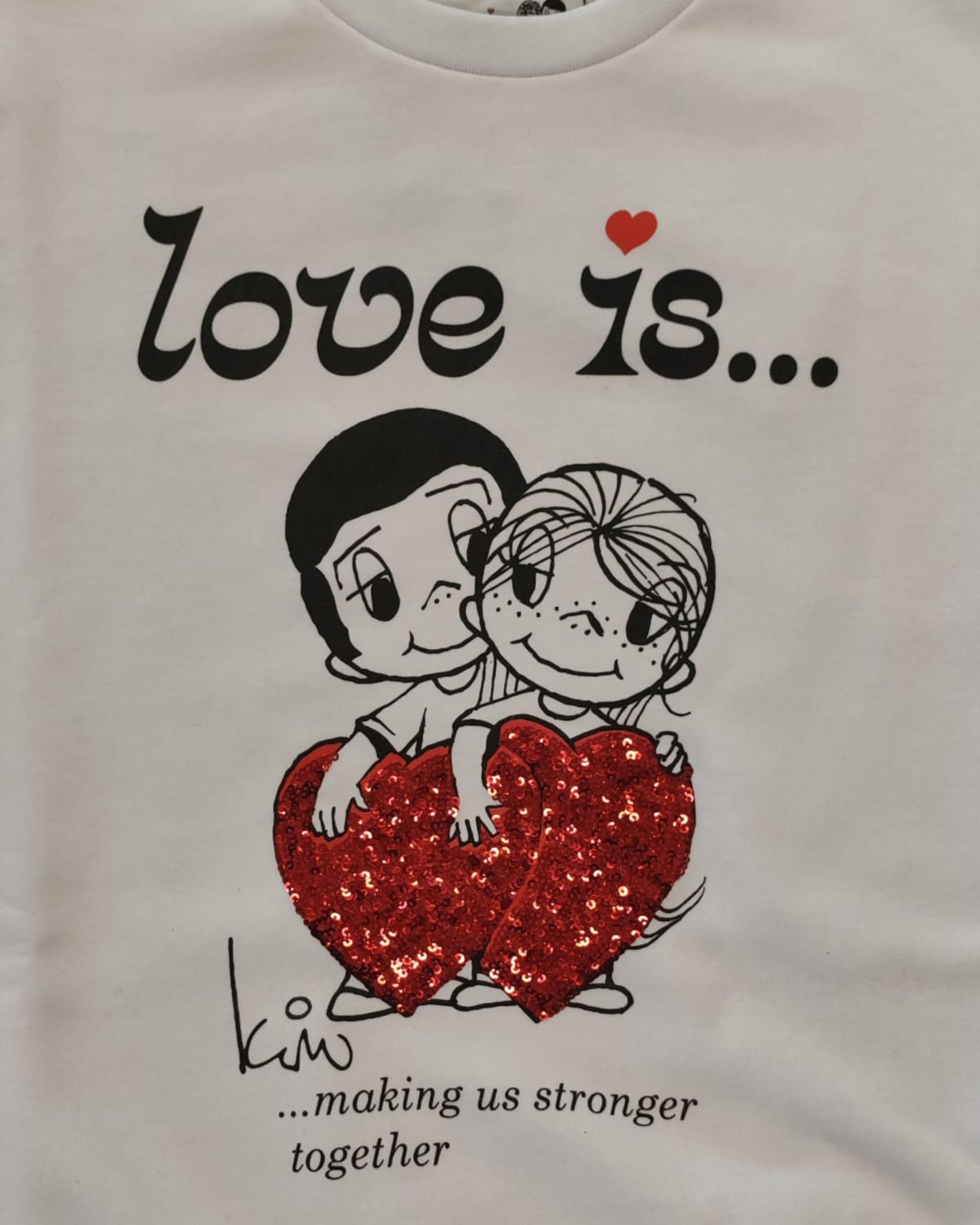 Gaelle Maglioncino Limited Edition Love Is Gaabw06020 Felpa Donna Cotone Bianco