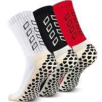ENONEO Calze Calcio Antiscivolo Uomo 37-45 Calze Antiscivolo Calcio Anti Vesciche