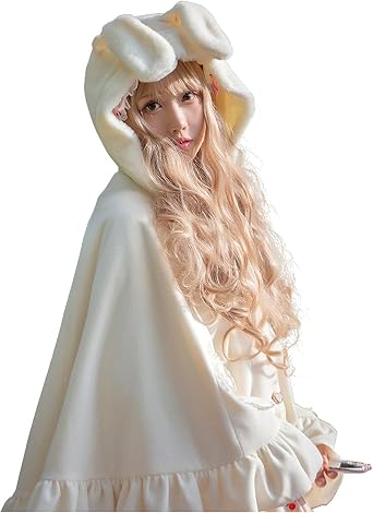 Amazon | Cospland 【】ロリータ甘ロリコートうさ耳マント甘ロリィタ兎 