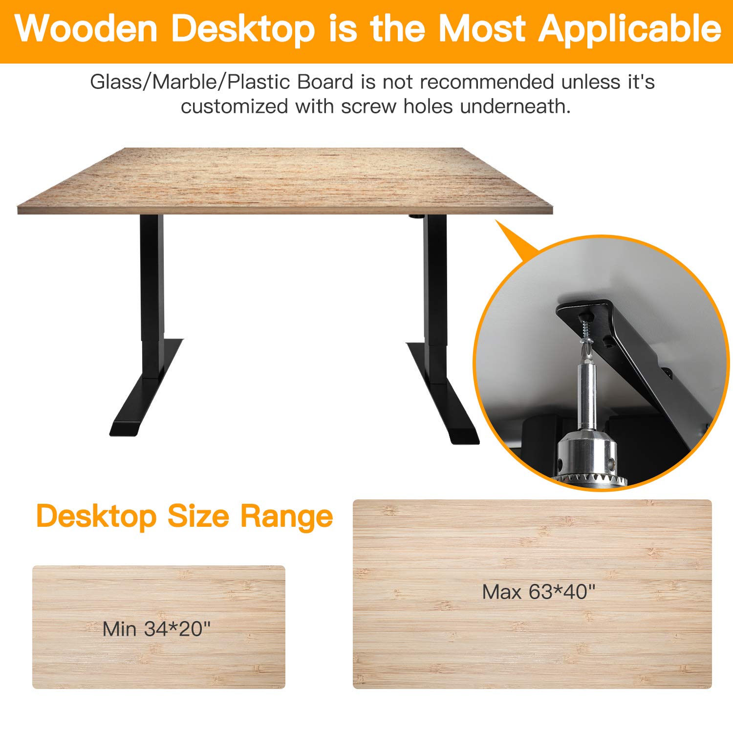 ErGear Electric Stand Desk Frame Adjustable Height Desk Legs