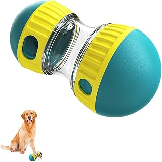 Interactive Dog Treat Dispenser Toy - Treat Ball, Dog Brain Stimulation Toys Treat Puzzle, Puppy Enrichment Toys for Small Medium Large Dogs (GREEN)
