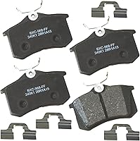 Vista 102 de Pastillas de freno traseras cerámicas Bendix Premium SBC1337 para Cadillac CTS 2014-2008, SRX 2016-2010, Chevrolet Camaro 2015-2010, Saab 9-4X 2011