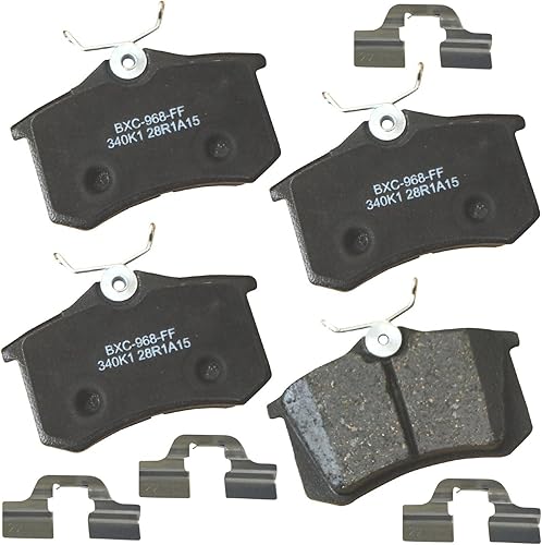 Miniatura 104 de Bendix Pastillas de freno traseras de cerámica Premium SBC1100 para Nissan Frontier 2024-2005, Xterra 2015-2005, Suzuki Equator 2012-2009