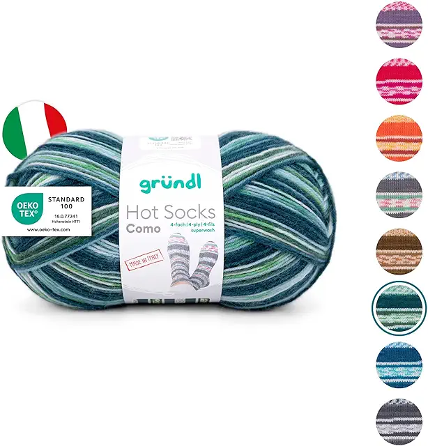 Gründl Wool Hot Socks Como Sock Yarn - Gratis Patroon Sokken Breien