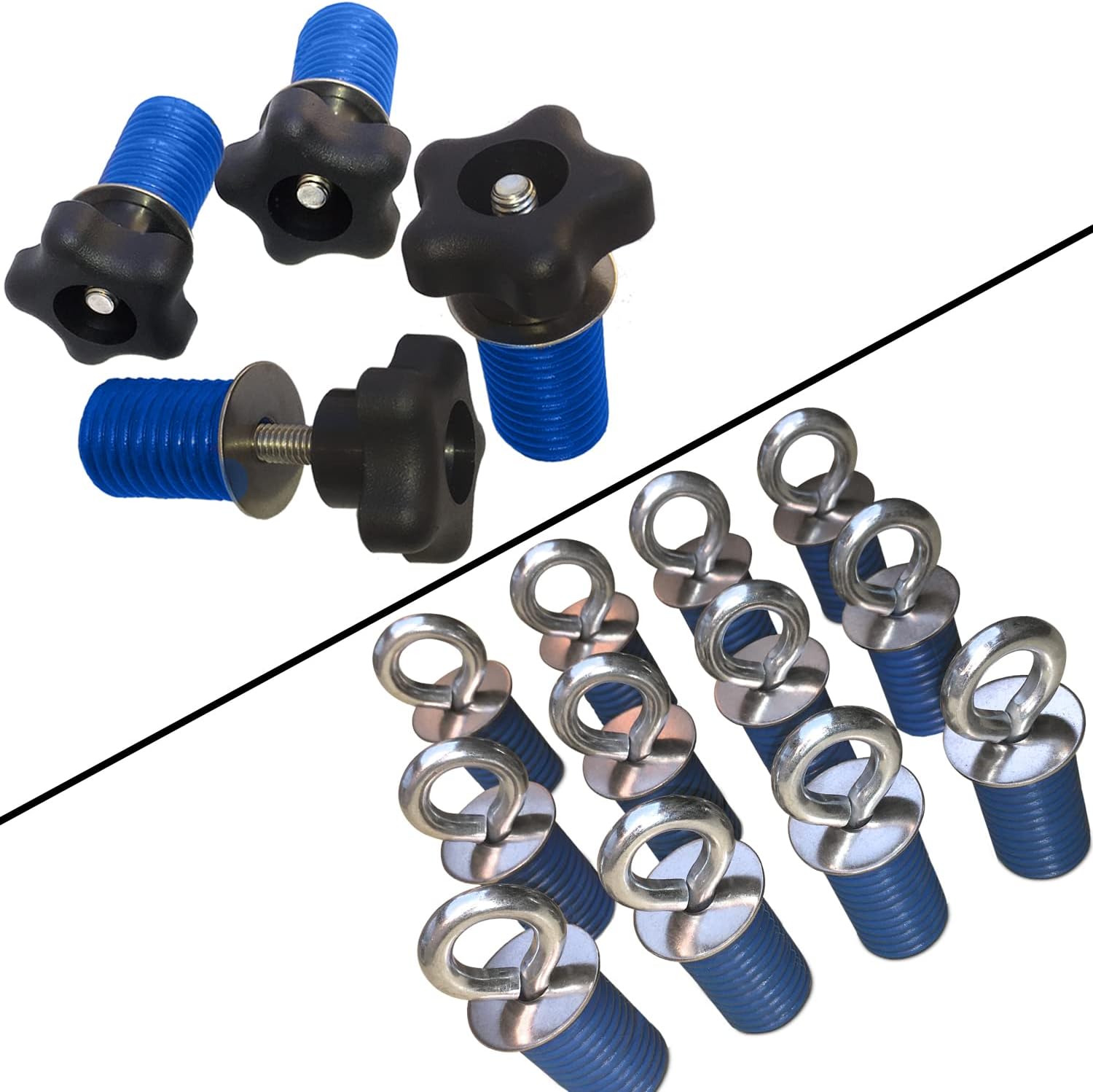 Retractable Ratchet Straps GripPro ATV Anchors – Set Of 6 Tie Down Anchors For Polaris RZR & Sportsman, Easy Twist Lock Wheel Chocks