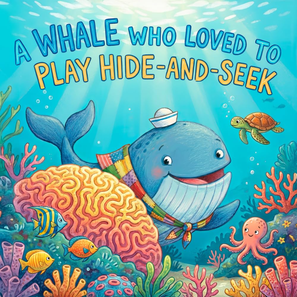 A Whale Who Loved to Play Hide-and-Seek: A Fun Rhyming Picture Book for Kids Ages 4-8 with Ocean Facts, Counting 1-20, and a Lesson on Never Giving Up
