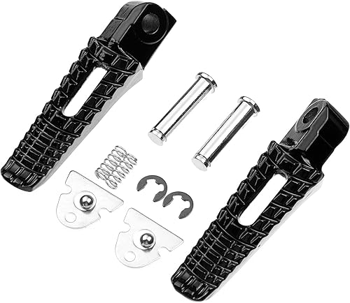 Miniatura 7 de Estriberas de pie trasero Pedal para Suzuki GSXR600 GSXR750 GSXR1000 B-King (clavijas traseras, negro)