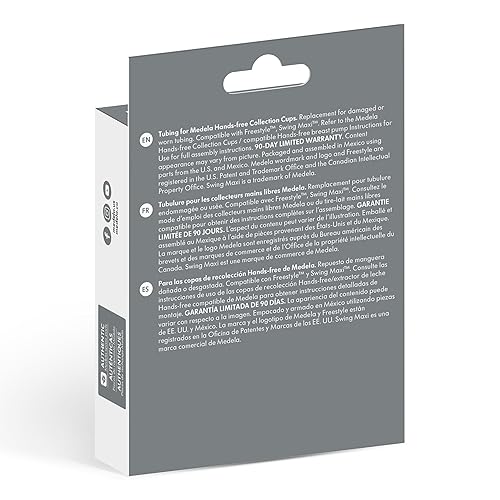 Miniatura 3 de Medela Tubo de repuesto para copas de colección manos libres, diseñado para freestyle manos libres, extractor de leche Freestyle Flex & Swing Maxi,