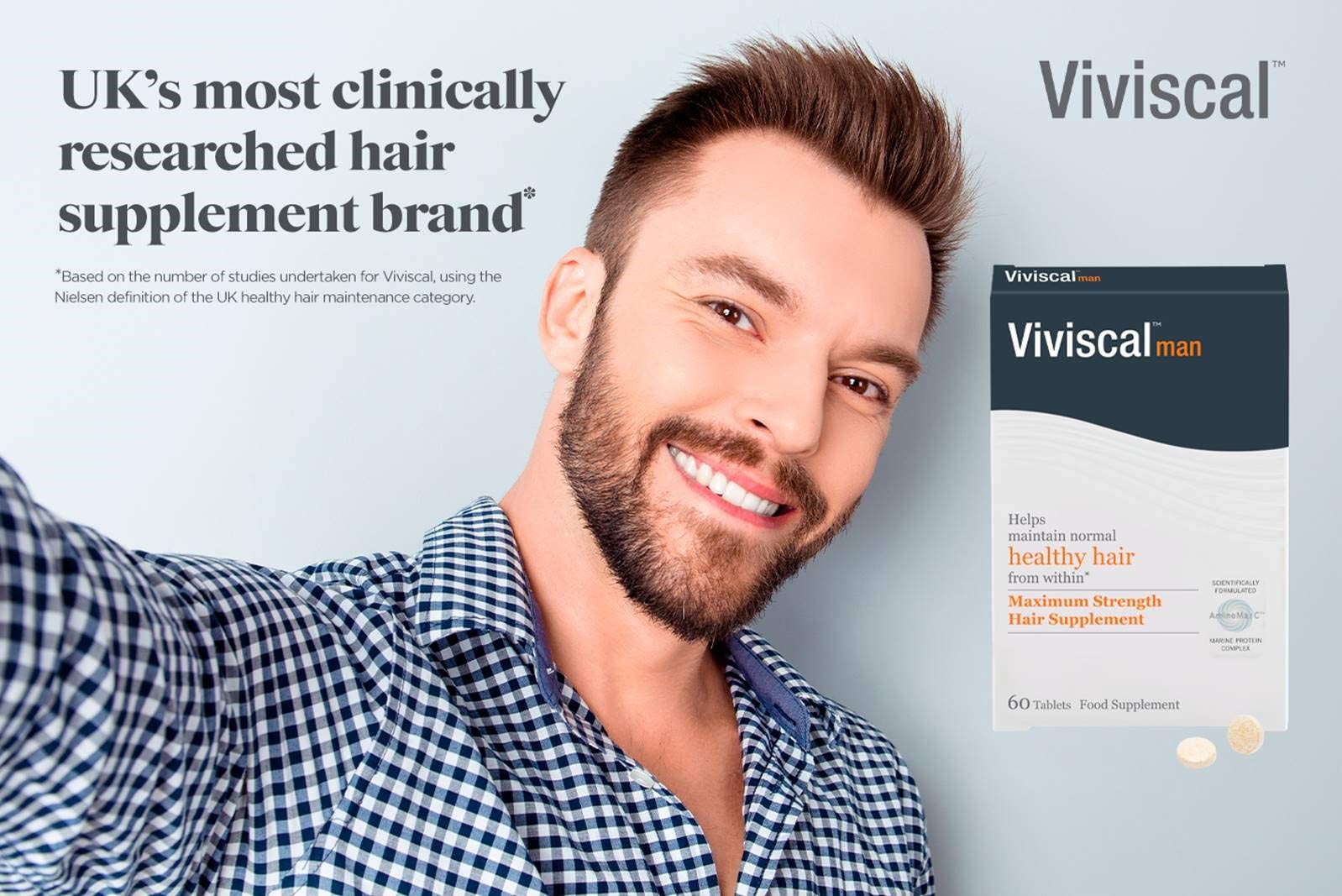 Viviscal Uomo Integratore Alimentare - 60 Compresse - 110 gr