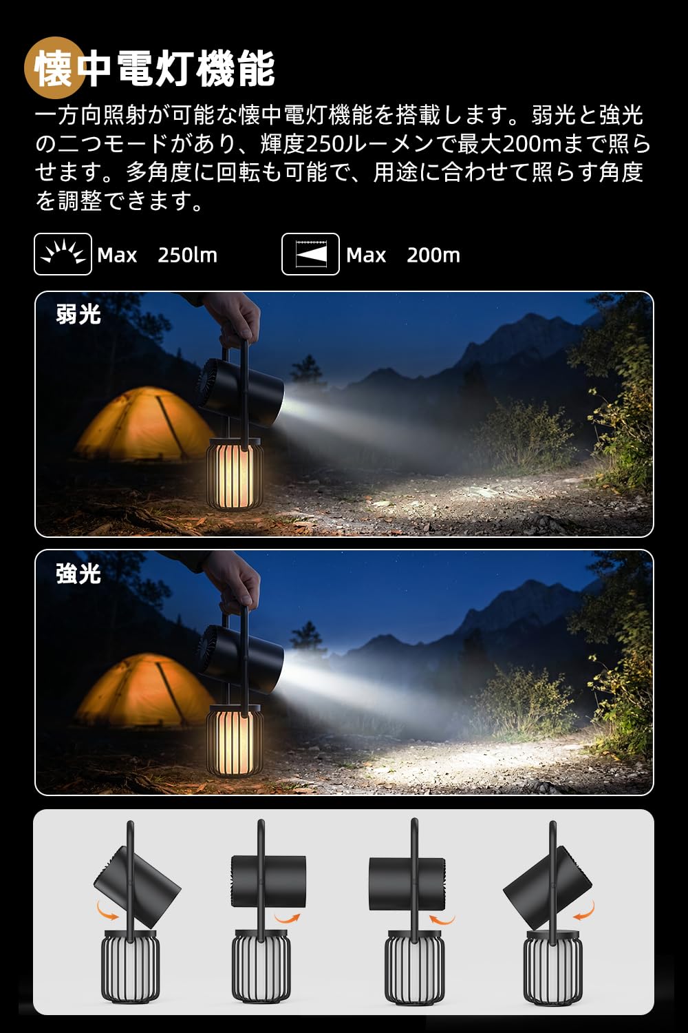 Amazon.co.jp: Nakamichi ランタンスピーカー 8000mAh大容量 LED